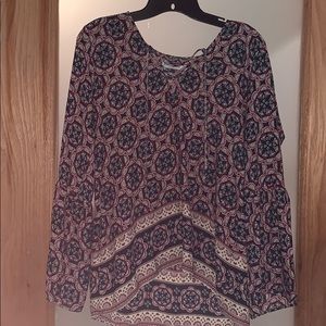 Blouse multi patterned